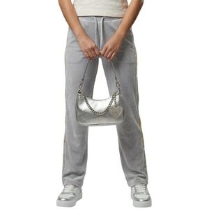 JUICY COUTURE 25th Anniversary Velour Rhinestone Track Pants Ltd Edition Medium